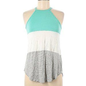 Pink Lily Tri-color tank top